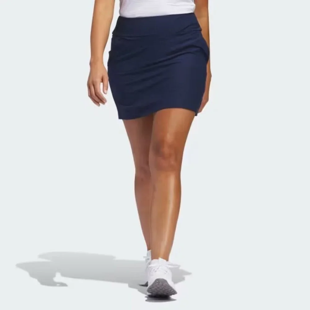 ADIDAS Womens Size XS Navy Golf Pickleball Ultimate365 Solid Pull-On Skort NEW